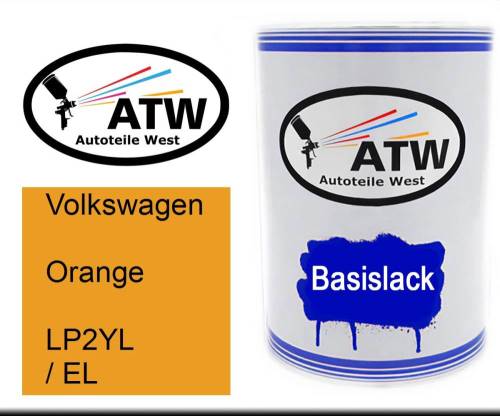 Volkswagen, Orange, LP2YL / EL: 500ml Lackdose, von ATW Autoteile West.